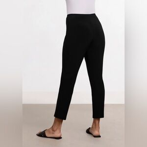 Sympli Black Pull On Elastic Pants Size 8 Stretch Minimalist Lounge Career Wear